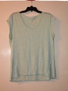 Garnet Hill Mint Green Top size M